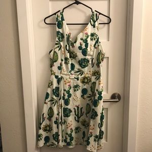 ModCloth Aline dress with succulents
